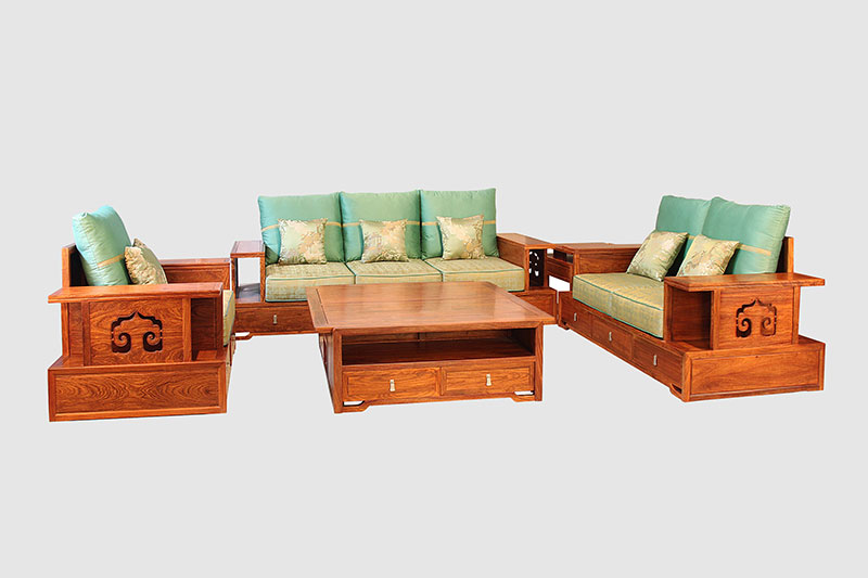 肃州中式实木沙发简直太美了
